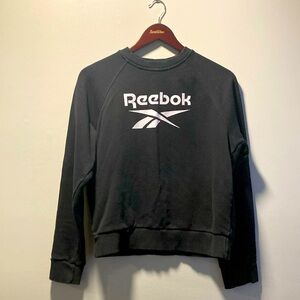 Reebok Unisex Black Sweater, Sz M Youth
